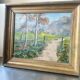 Vintage Landscape oil on canvas With Wooden frame