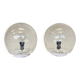 Pair of design mid century artglass Table Lamps, 1980s - Czechoslovakia