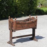 Antique cradle planter
