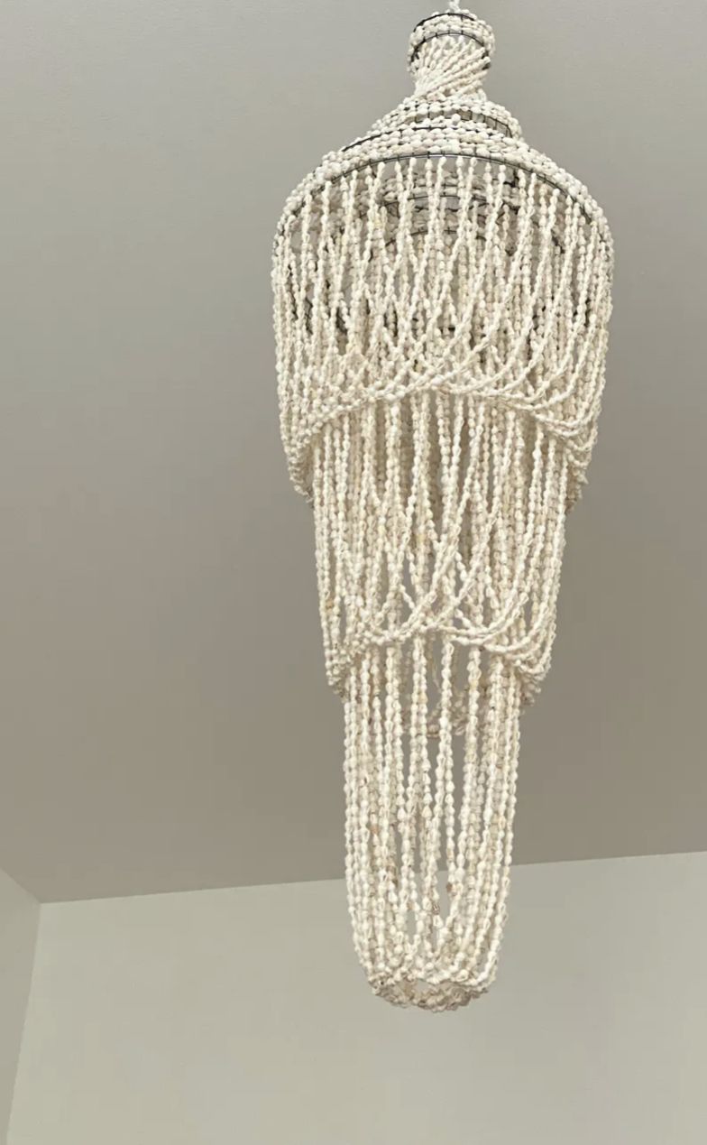 Lustre suspension shells vintage bohemian chandelier