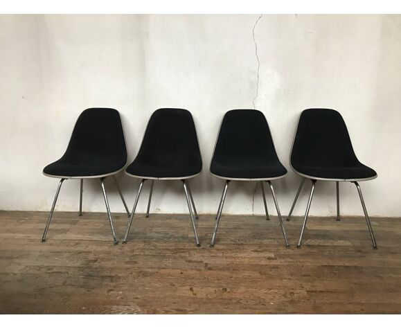Set of 4 chairs DSX by Charles Eames by Herman Miller 1970 | Selency