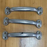 3 large industrial furniture handles - vintage