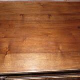 Antique chest of drawers with 4 drawers of Epoque Louis Philippe in solid walnut wood and walnut veneer - Totalme