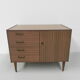 Commode vintage sur pieds effilés