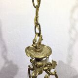 3-light cage chandelier
