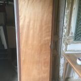 Walnut beveled mirror