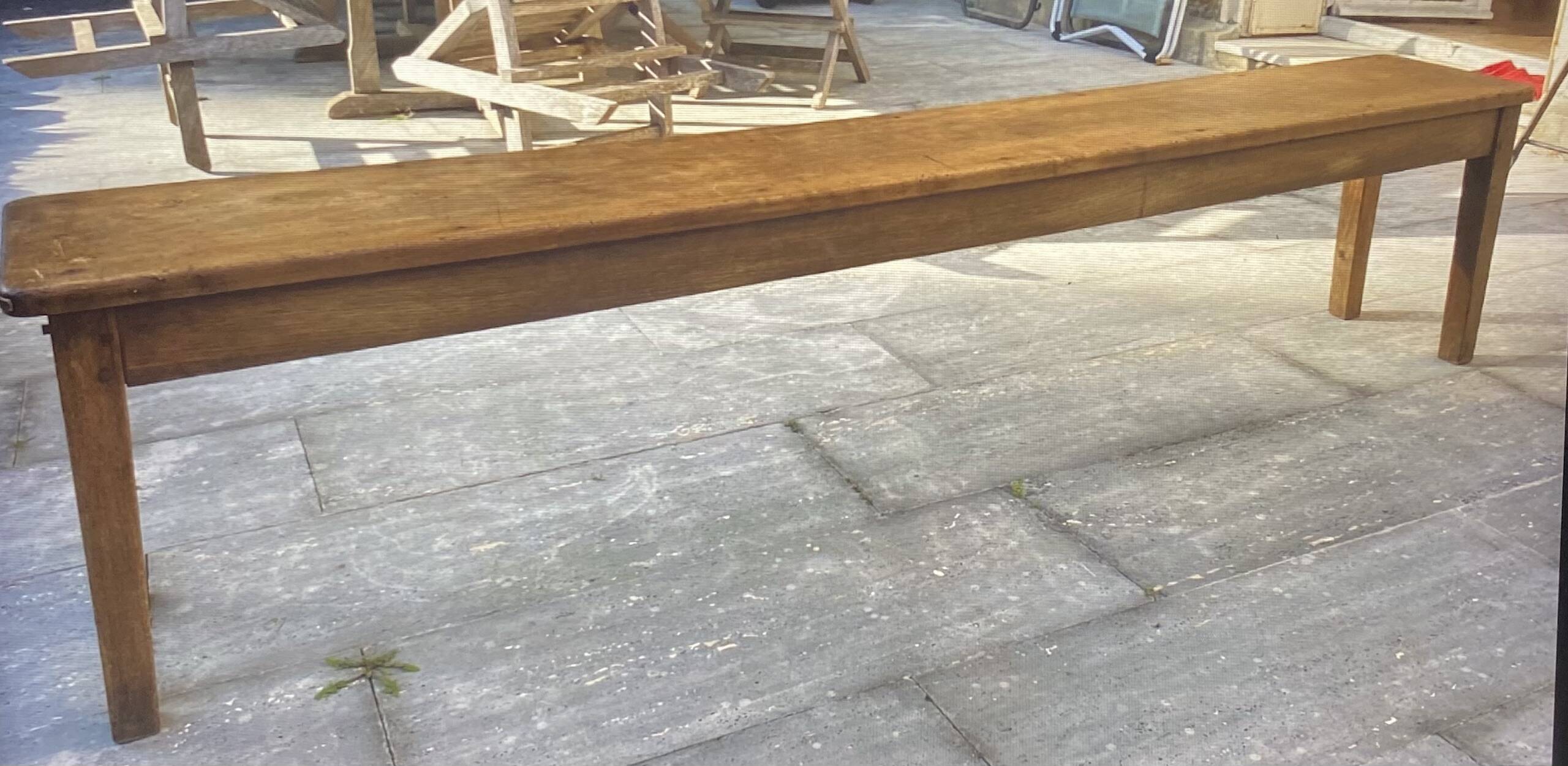 A pair of antique benches