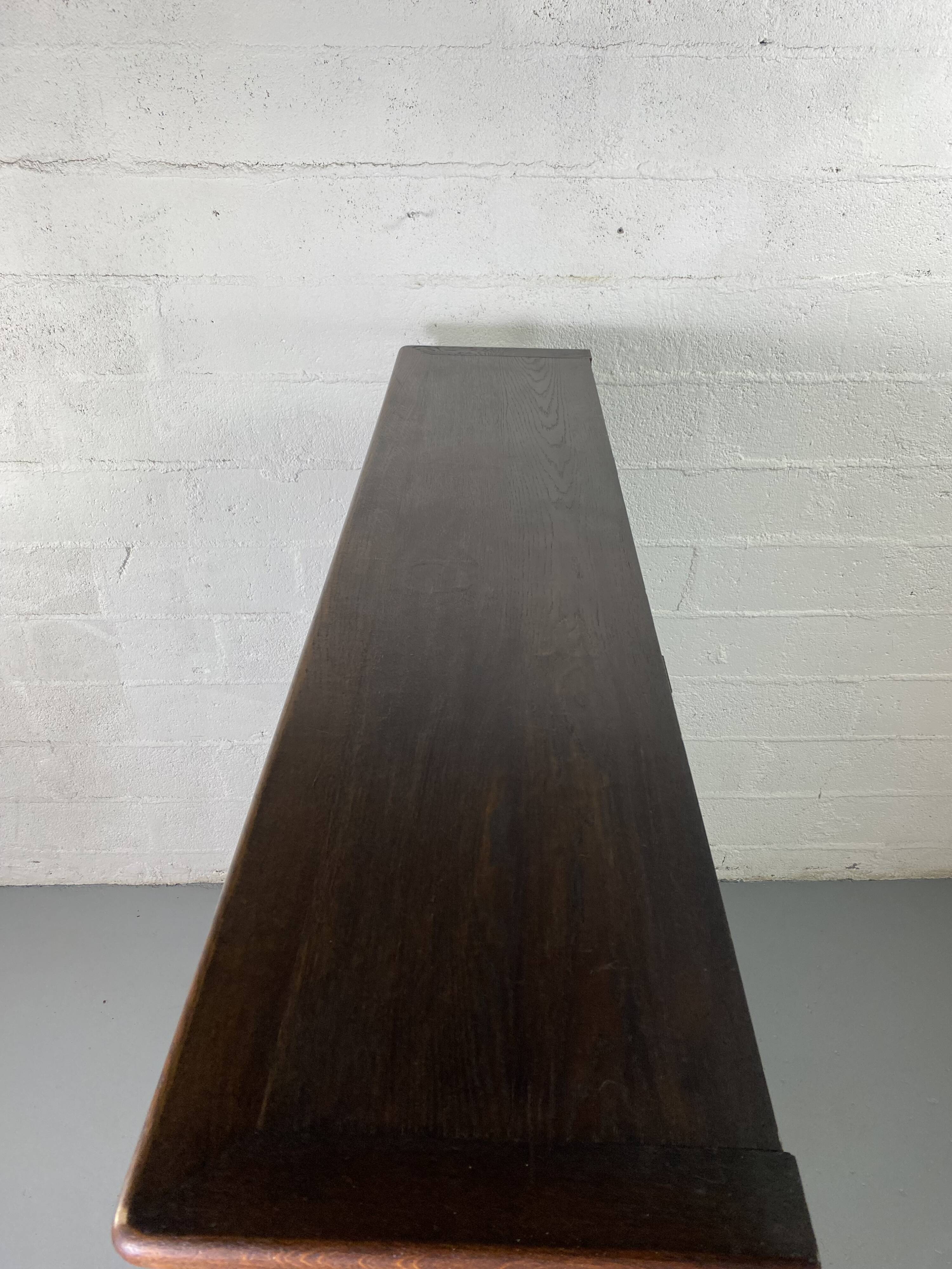 Large vintage wooden bookcase