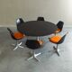 Space Age dining set by Maurice Burke for Arkana