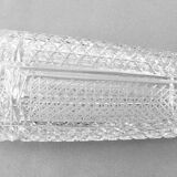 Bohemian carved crystal vase