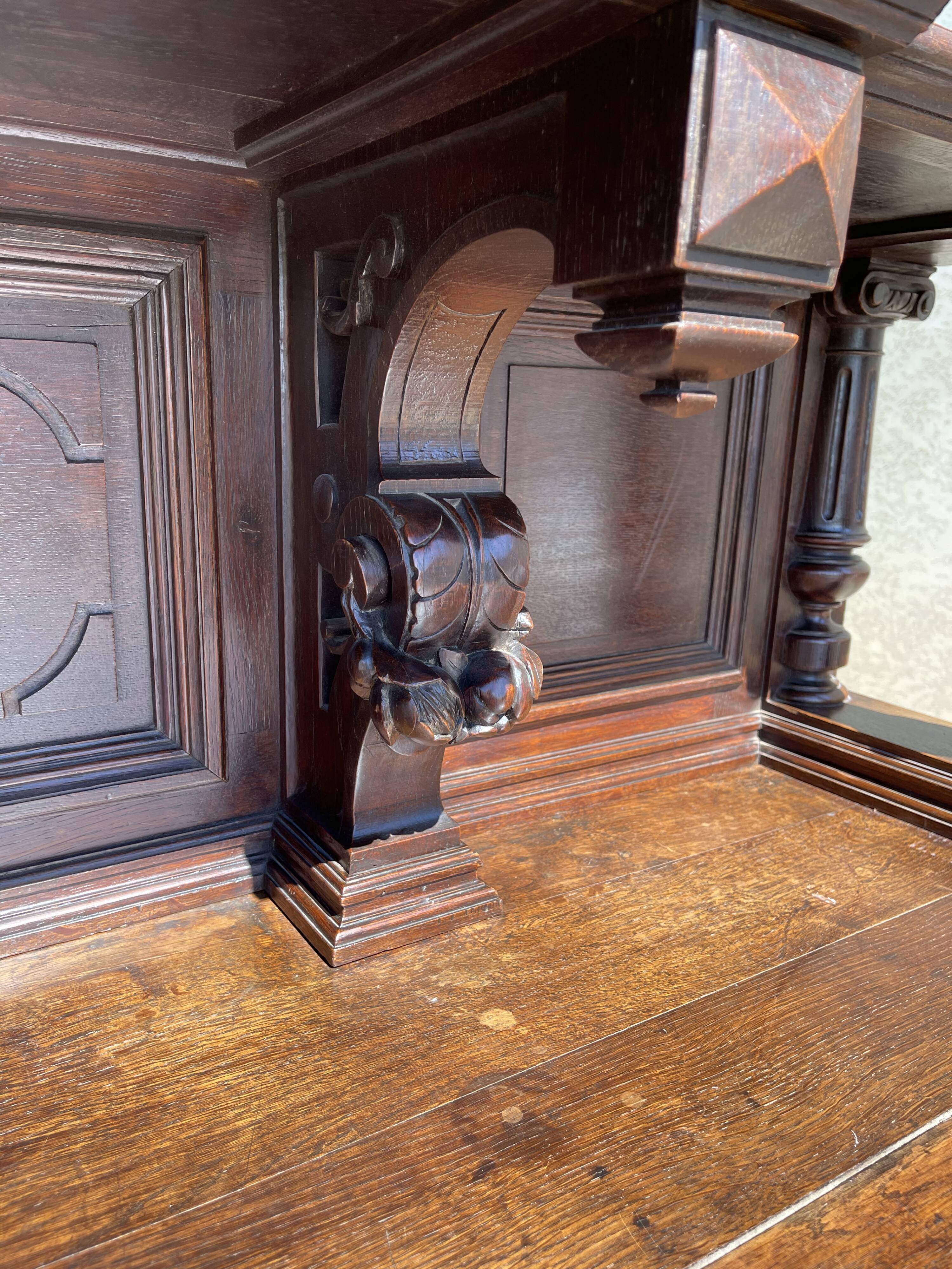 Hunting Buffet in Oak Renaissance Style