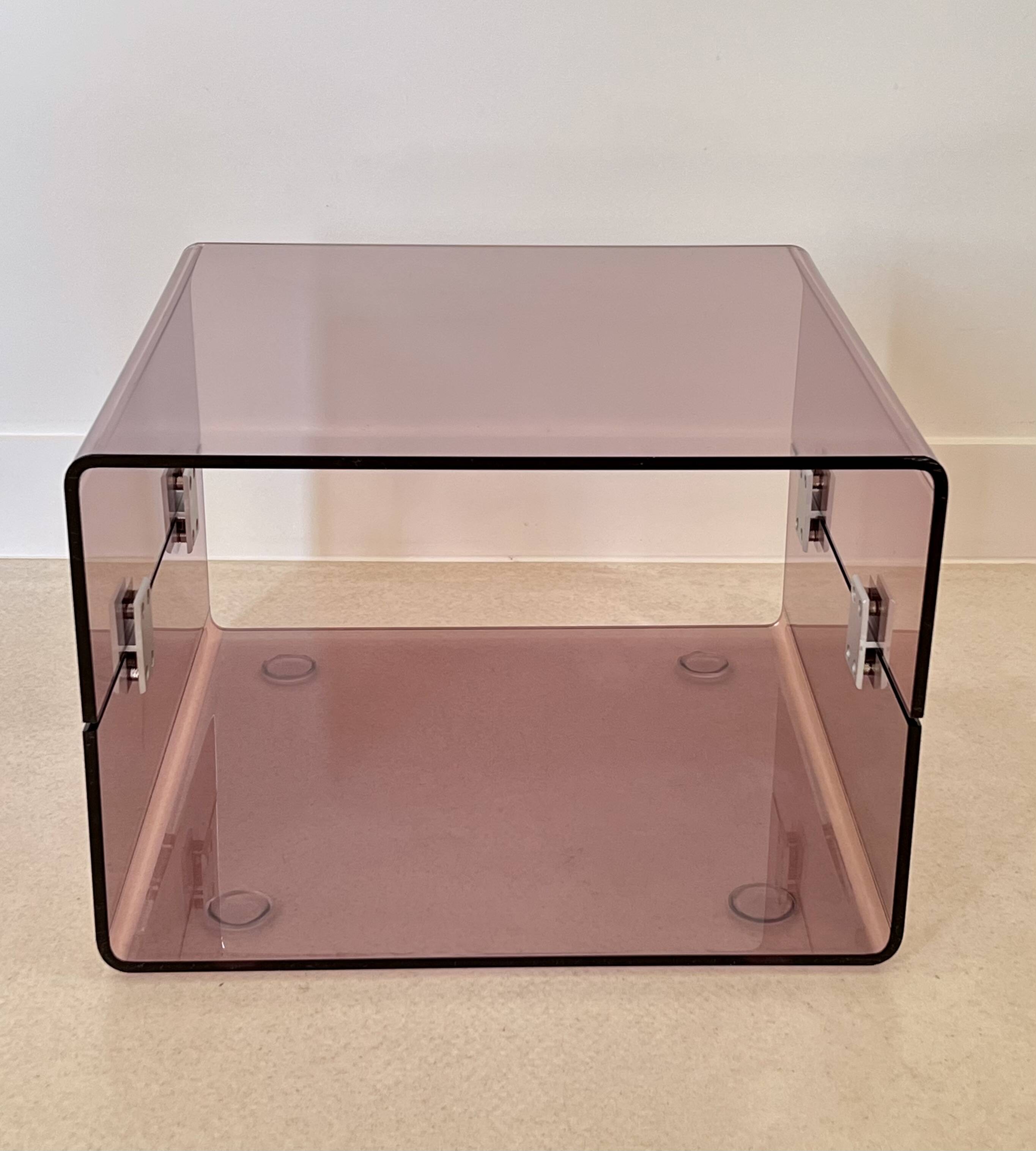 Altuglas coffee table, France, 1970s