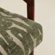 Scandinavian modern long chair jacquard green 1965