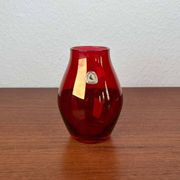 German glass vase from the mid-century modern period by Alfred Taube, 1960s.