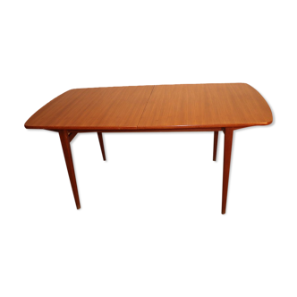 Scandinavian expandable teak dining table circa 1960