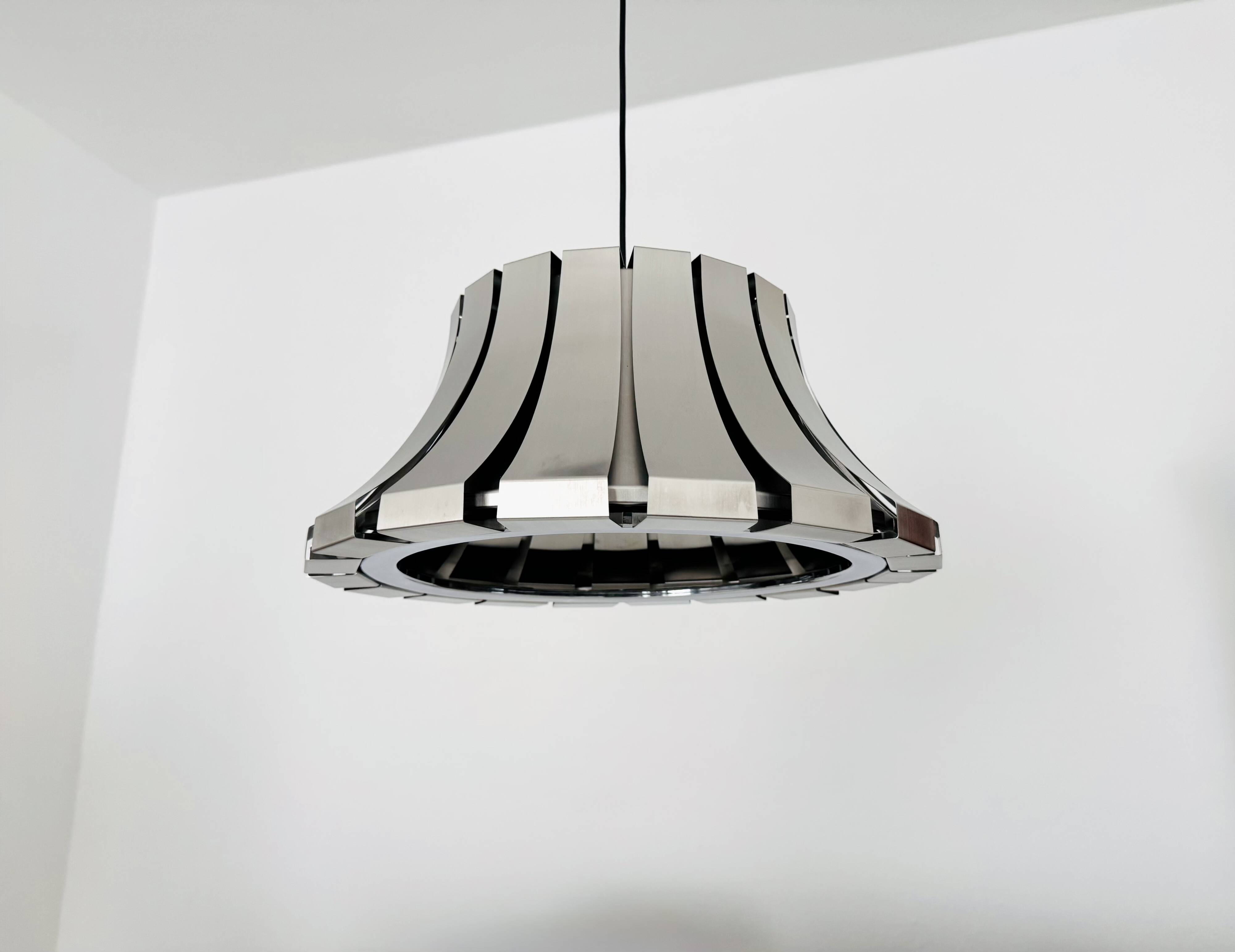 Metal Pendant Lamp by Elio Martinelli for Martinelli Luce