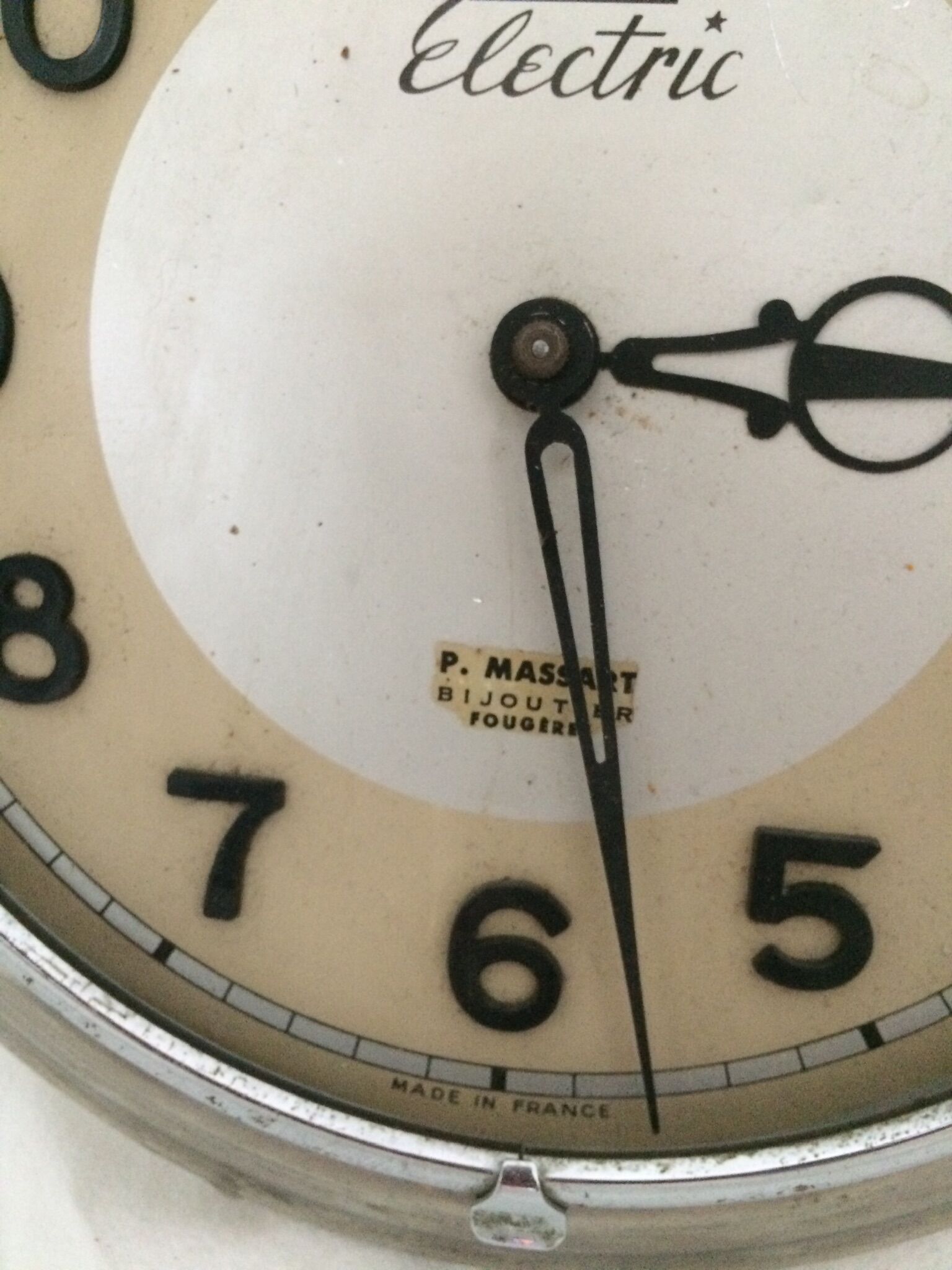 Clock old electric vintage