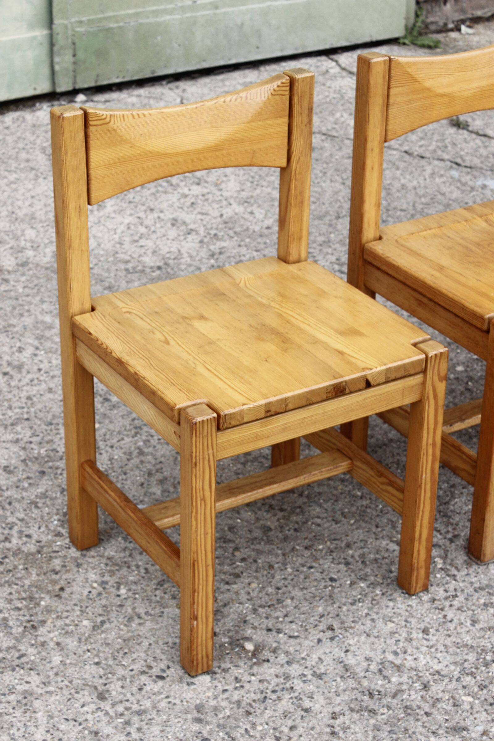 Table à manger & chaises Hongisto en pin par Ilmari Tapiovaara pour Laukaan Puu