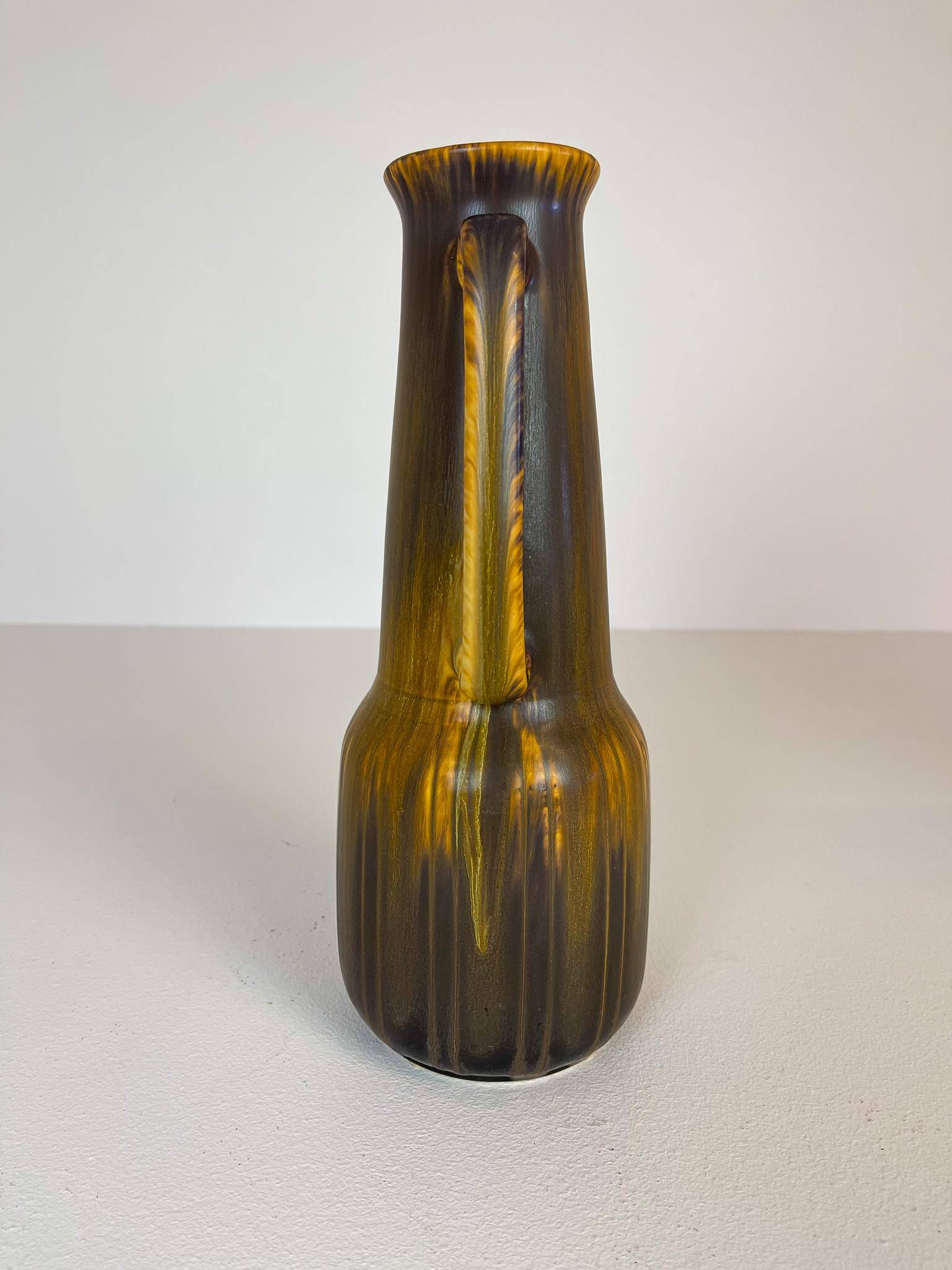 Large Mid-Century Modern Ceramic Vase by Gunnar Nylund, Rörstrand, Sweden