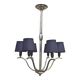 Monture de lustre Art Deco bronze nickelé