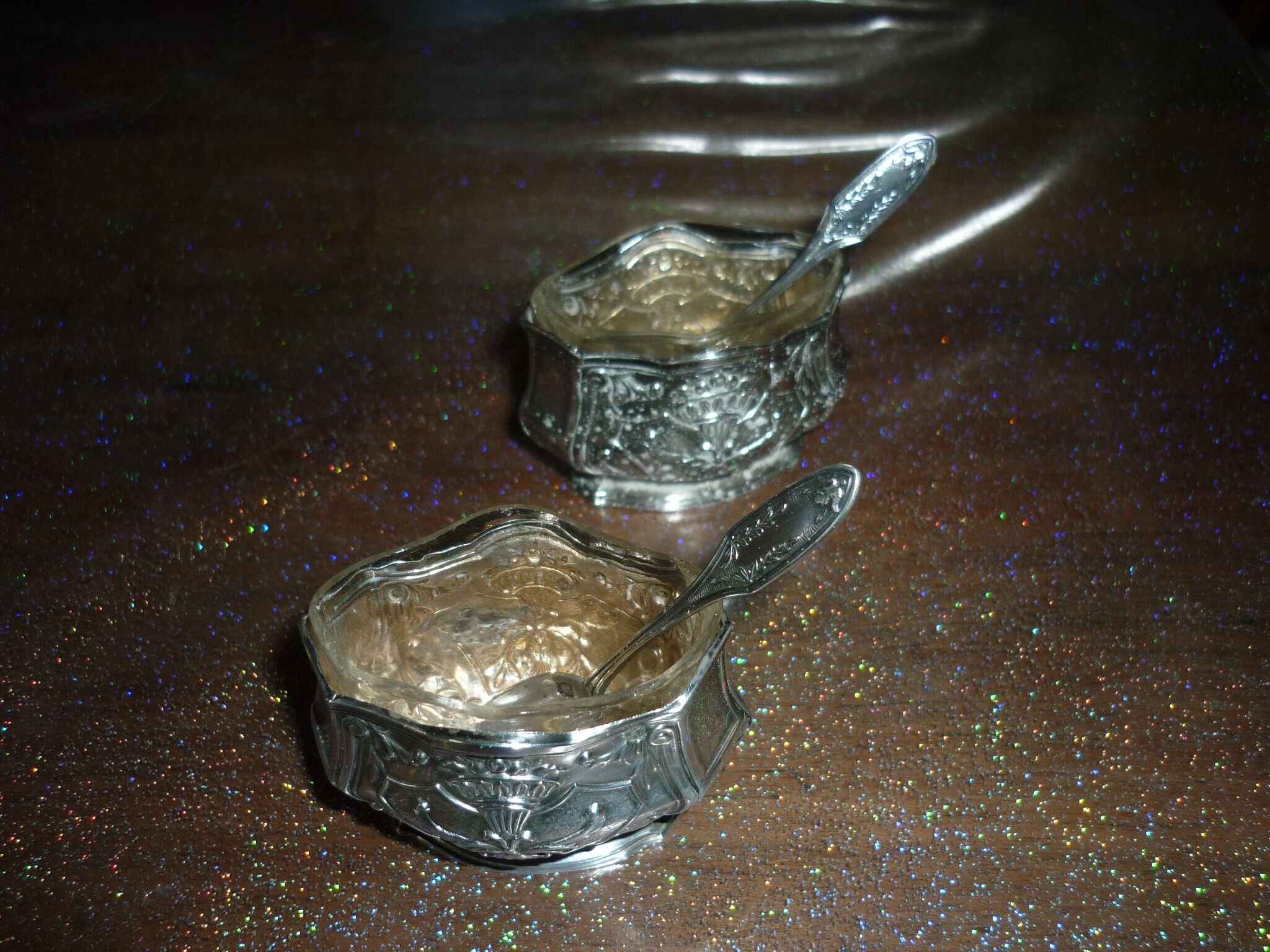Pair of solid silver filers