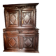 Buffet 2 bodies "diminutive" 17th century authenticated walnut south west