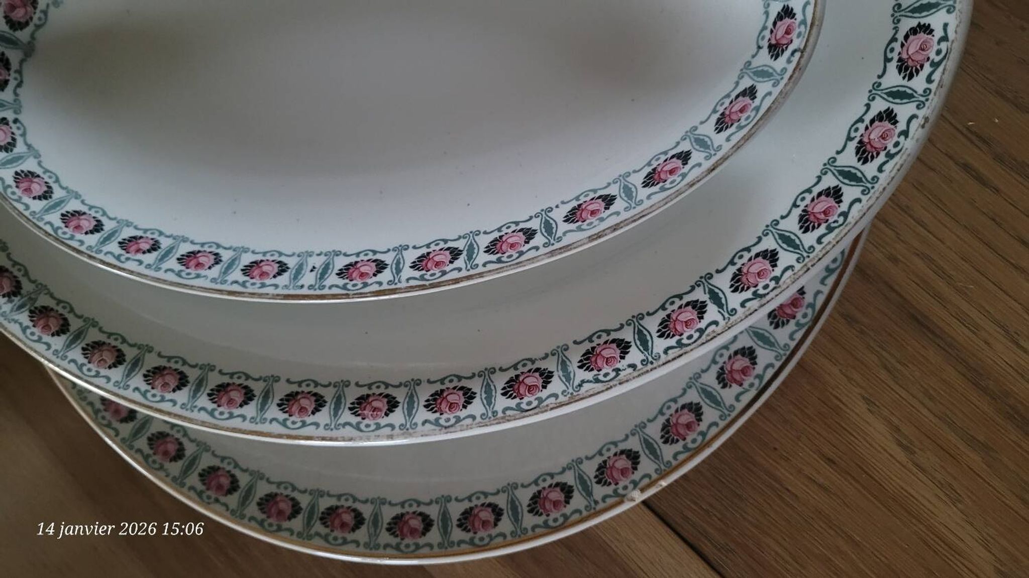3 antique serving dishes