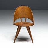 Chaises de salle à manger en contreplaqué, Italie, années 1950