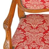 Pair of Louis XV style cabriolet armchairs