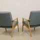 Paire de fauteuils vintage année 60 en hêtre
