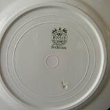 Set of 6 BOCH LA LOUVIERE earthenware dinner plates. Duchesse pattern.