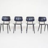 Set of four Friso Kramer for Ahrend de Cirkel "Revolt" dining chairs, The Netherlands 1993