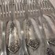 12 silver-plated dessert forks, silversmith Boulenger, LXV semi-rich