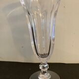 11 crystal champagne flutes, old and blown