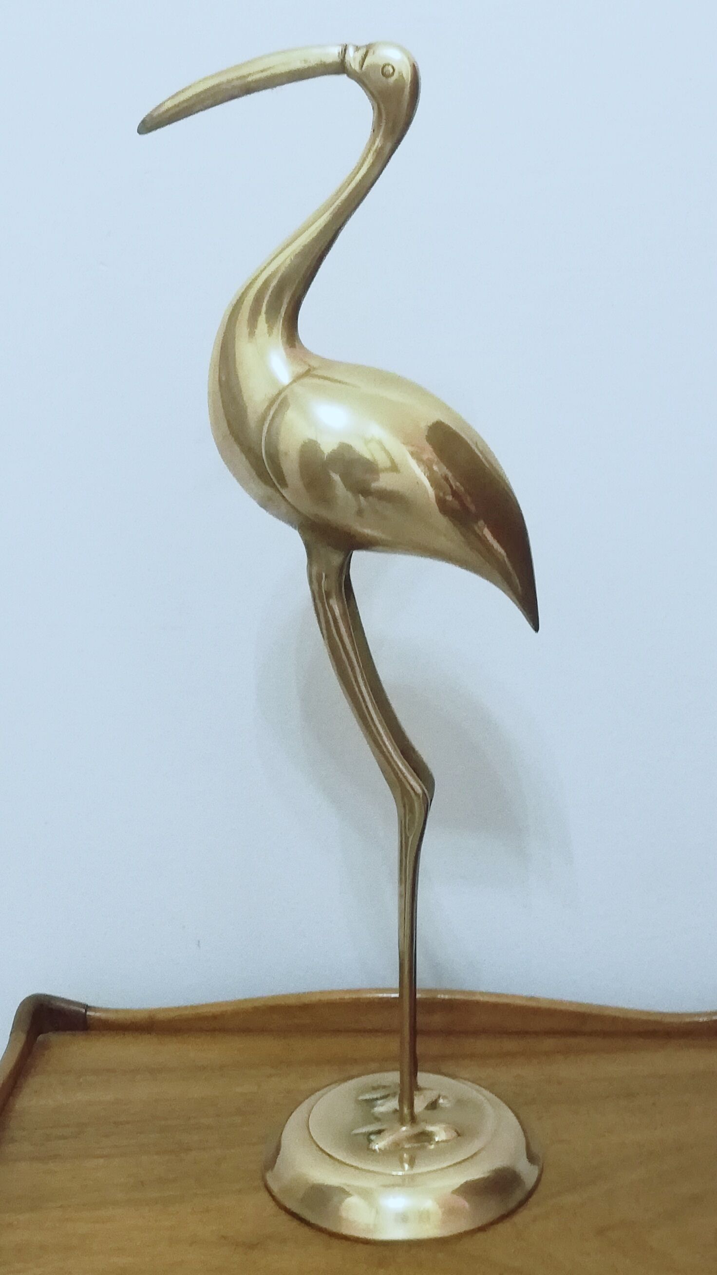 Ibis art deco in gilded bronze 43cm