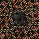 6x9 Green & Red Geometric Vintage Kilim Rug