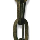 Wrought iron hanging chandelier from the 1950s
