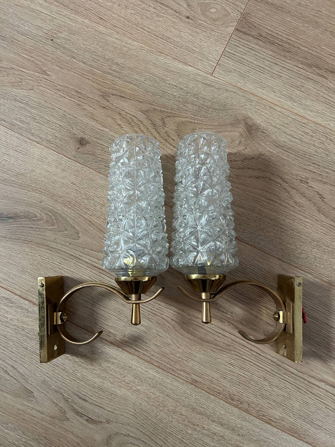 Pair of 50's 60's wall lights