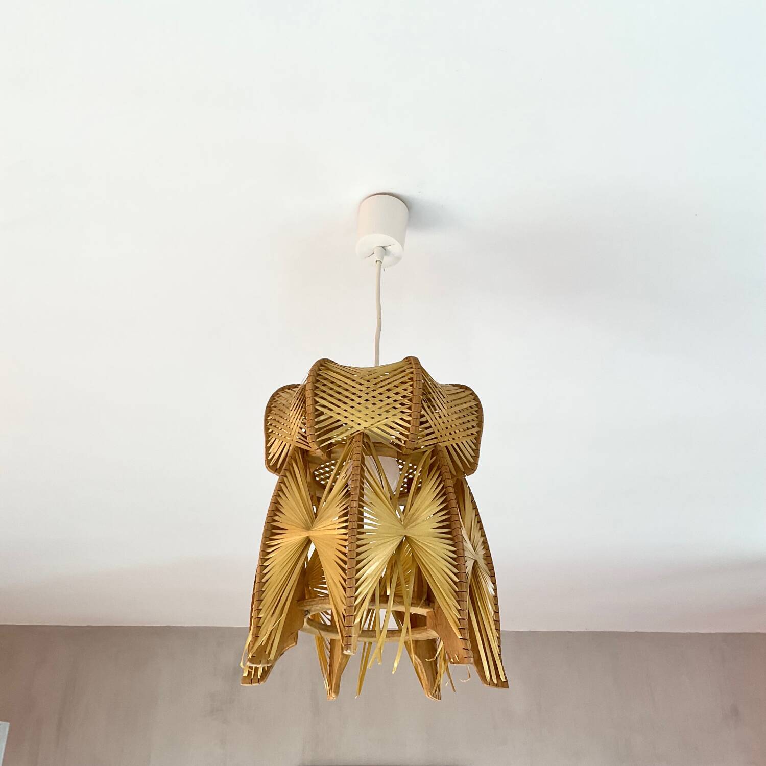 Vintage lampshade pendant