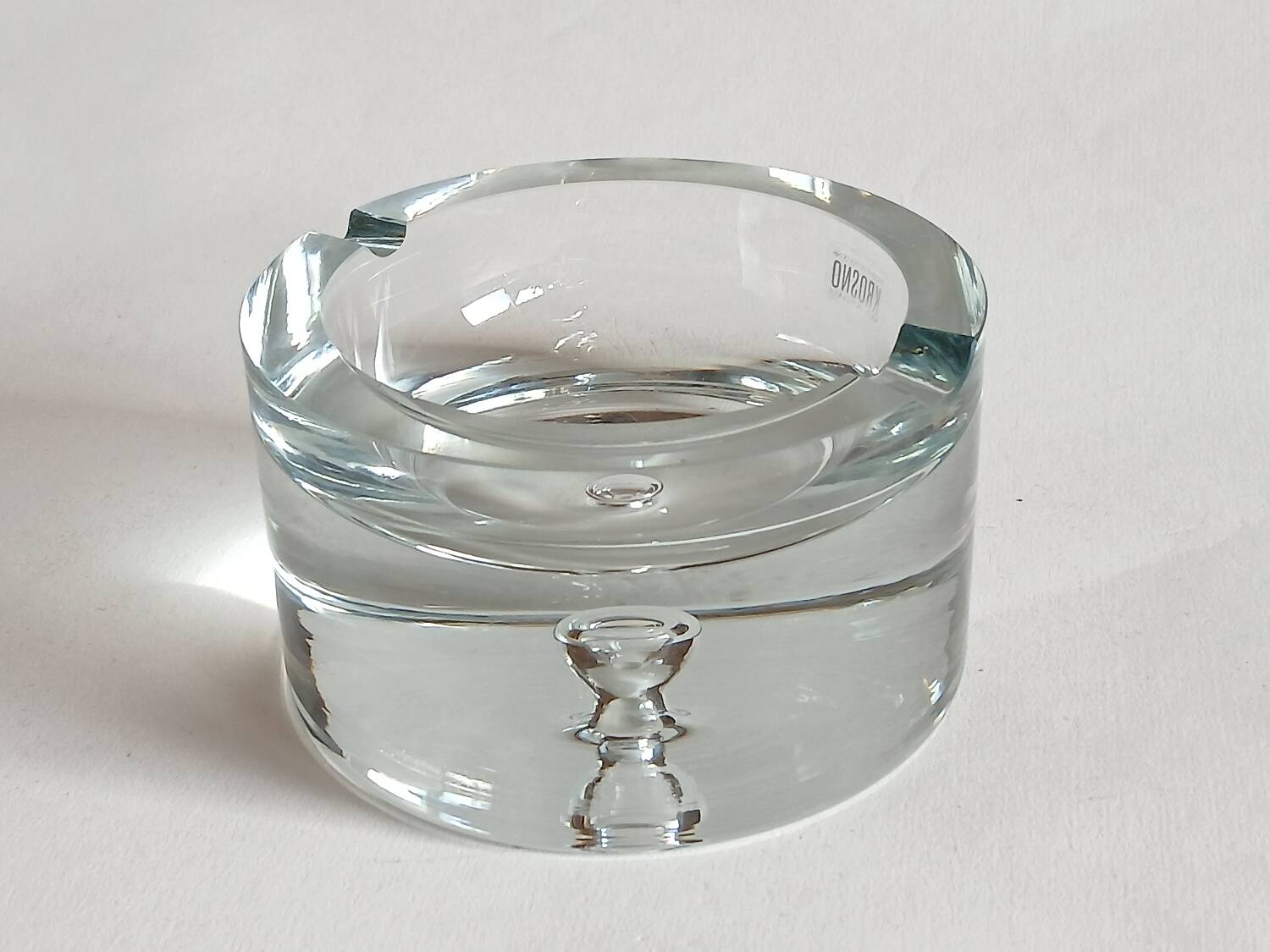 Crystal ashtray by Krosno, Poland
