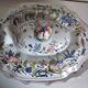 Compotier, soup tureen, vegetable dish in Rouen earthenware