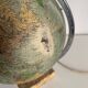 Vintage 1960 terrestrial globe glass Perrina marble world map - 28 cm