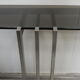 console table brushed steel design Paul Le Geard year 70
