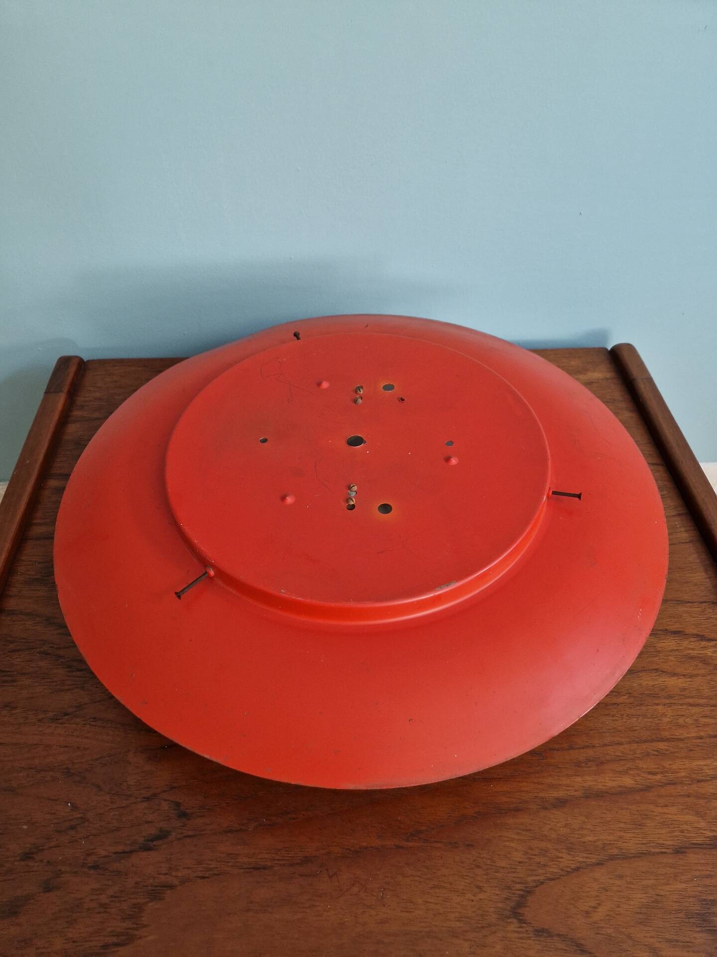 Pair of XXL orange Space Age wall sconces, 1960