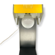 Space age yellow cubic table lamp, Italy 1970s