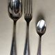 Silver metal housewife modernist model of the 60s (37 pieces)