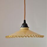 Straw yellow opaline hanging