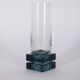 Vintage Italian Blue Crystal Glasses, 1970s, Set of 11