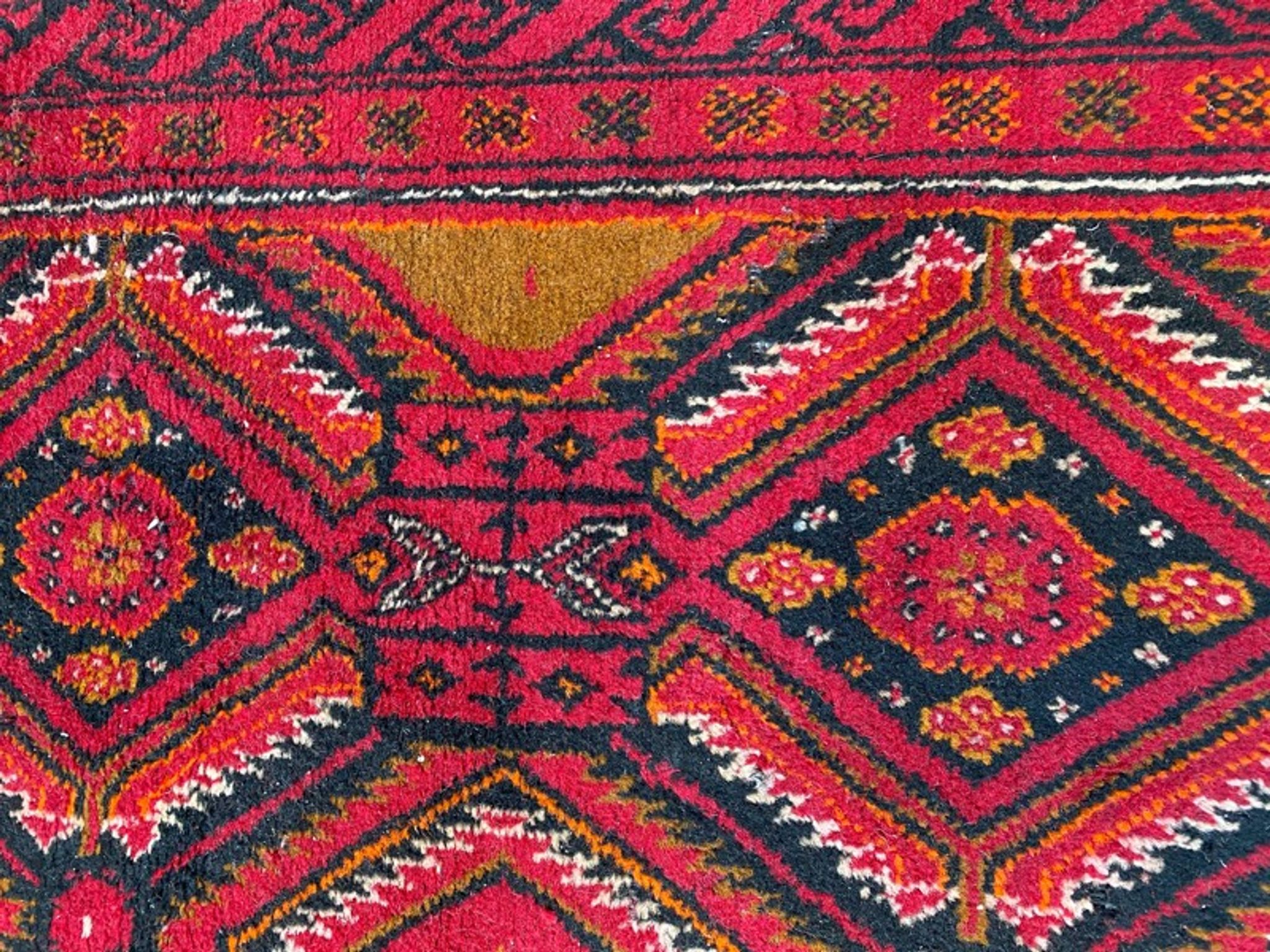 Belutch persian carpet 100x216 cm