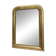 Louis-Philippe pearl mirror 82/61cm gilded with gold leaf, mercury glass, fireplace overmantel.